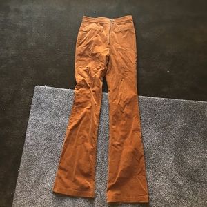 Zip up corduroy pants